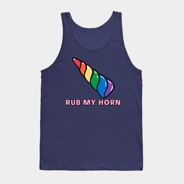 Rub My Horn Tank Top by JasonLloyd